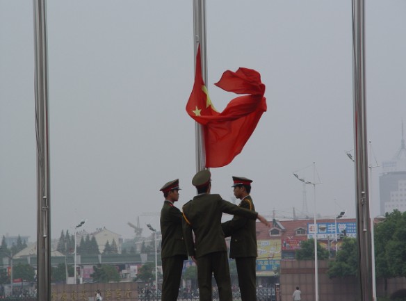 计算机系举行升国旗仪式